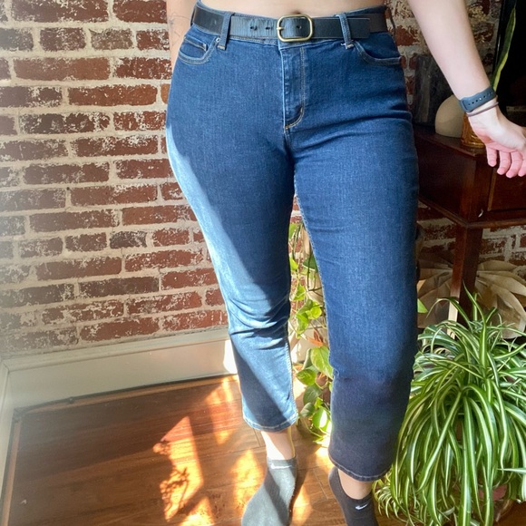 G.H. Bass & Co. Denim - G.H. Bass Co. mid-rise, dark wash straight leg jeans